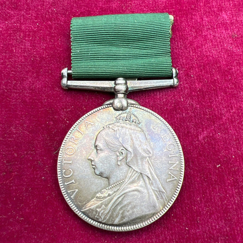 Volunteer Long Service Medal, Queen Victoria issue, to 4501 Private G. Bryne, 5th (Irish) Volunteer Liverpool Regiment, Queen Victoria issue