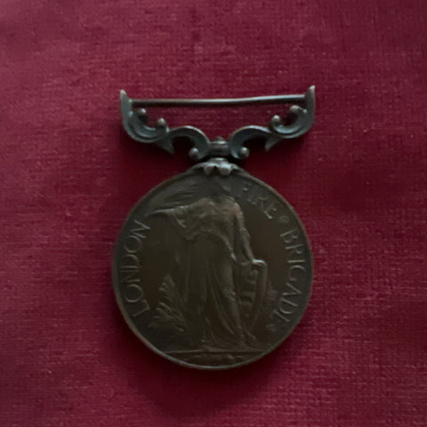 London Fire Brigade Long Service Medal, issued under the London County Council, named to senior fireman C. Hore