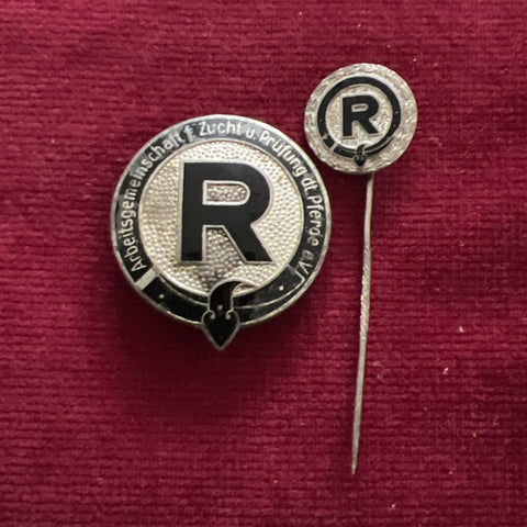 Nazi Germany, Riders Award badge and stick pin, scarce