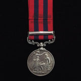 India General Service Medal 1854-95, 1 clasp: Hazara 1888. To 470 Sowar Kasim Khan