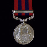 India General Service Medal 1854-95, 1 clasp: Hazara 1891. Awarded to Sapper Singh, 4th Company, Sappers & Miners - BuyMilitaryMedals.com - 2