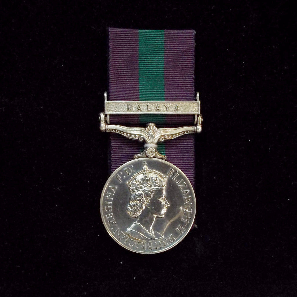 General Service Medal 1918-62, 1 clasp: Malaya. Awarded to 2590950 Jnr. Tech. T. H. Clegg, R.A.F.