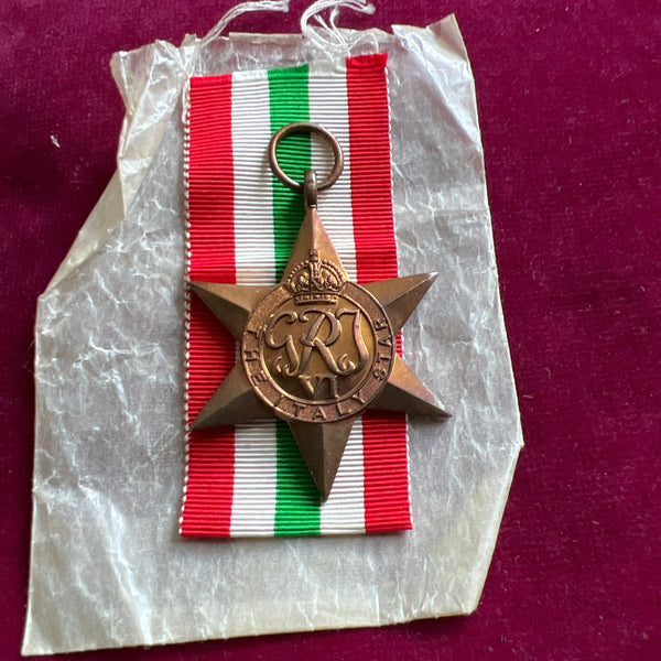 Italy Star, 1939-45, In Original Packet – BuyMilitaryMedals.com