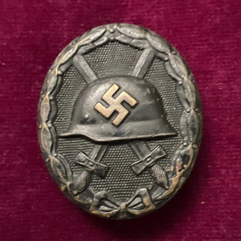 Nazi Germany, Wound Badge, early type, marked number 107, scarce