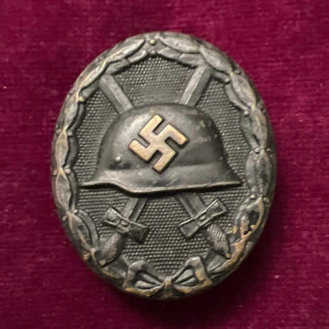 Nazi Germany, Wound Badge, early type, marked number 107, scarce