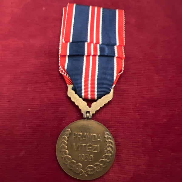 Czechoslovakia, Bravery Medal with bar, WW2, scarce