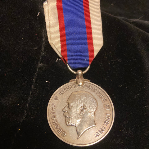 Royal Fleet Reserve Long Service and Good Conduct Medal, George V coinage head, to SS.7307 P.O.B. 13597 A.B. J. R. Sharp, Royal Fleet Reserve