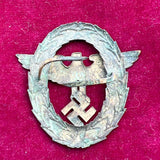 Nazi Germany, police cap badge, early type