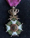 Belgium, Order of Leopold, knight's badge with swords, military