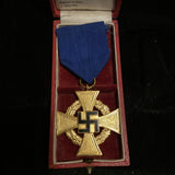 Nazi Germany, 40 Years Faithful Service Cross, in original maker marked box of issue: Deschler and Son, Munchen