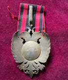 Albania, Order of Skanderbeg, commander, 3rd class, small chip to tail of eagle