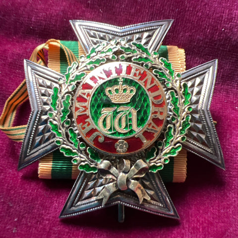 Luxembourg, Knight Commander Star, oak crown, 2nd class, a nice example