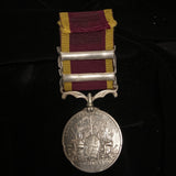 Second China War Medal, 2 clasps: Canton 1857 & Taku Forts 1858, unnamed as issued, some edge knocks