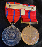 King George V Police Coronation Medal/ King Edward VII Police Coronation Medal pair to George William Manual, Metropolitan Police, Warrant Number 85761, joined 27/11/1899, left 30/11/1925, last posted to X Division, Sub Divisional inspector, with history