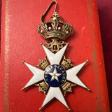 Sweden, Commander of the North Star, a good example in silver gilt,in original case by C. F. Carlman of Stockholm