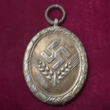 Nazi Germany, Women's Labour Front Long Service Medal, bronze, poor condition, scarce