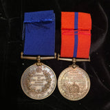 Queen Victoria Police Diamond Jubilee Medal (1897)/ King Edward VII Police Coronation Medal (1902) pair to P.C. A. Reed, A Division, Metropolitan Police