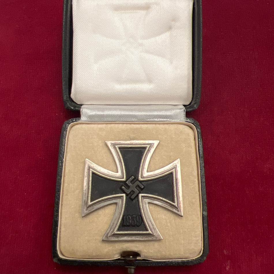 Nazi Germany, Iron Cross, 1st class, maker marked L/13, in original case, a good example of type