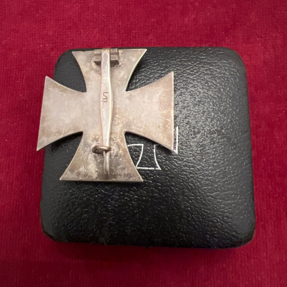 Nazi Germany, Iron Cross, 1st class, maker marked L/13, in original case, a good example of type