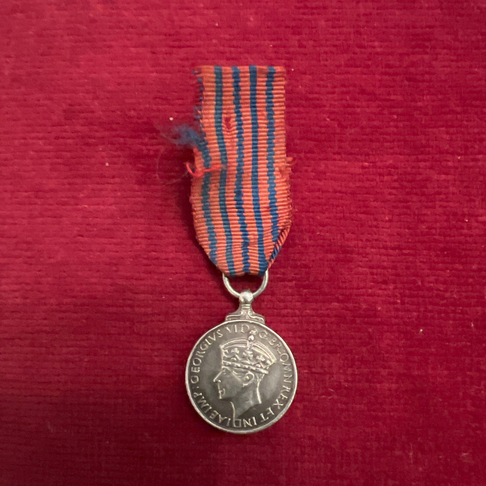Miniature George Medal in silver, old original example