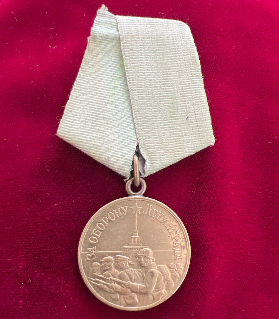 USSR, Defence of Leningrad Medal, 1941-42