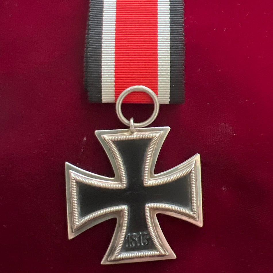 Nazi Germany, Iron Cross 19139-45, unmarked, a good example with original ribbon