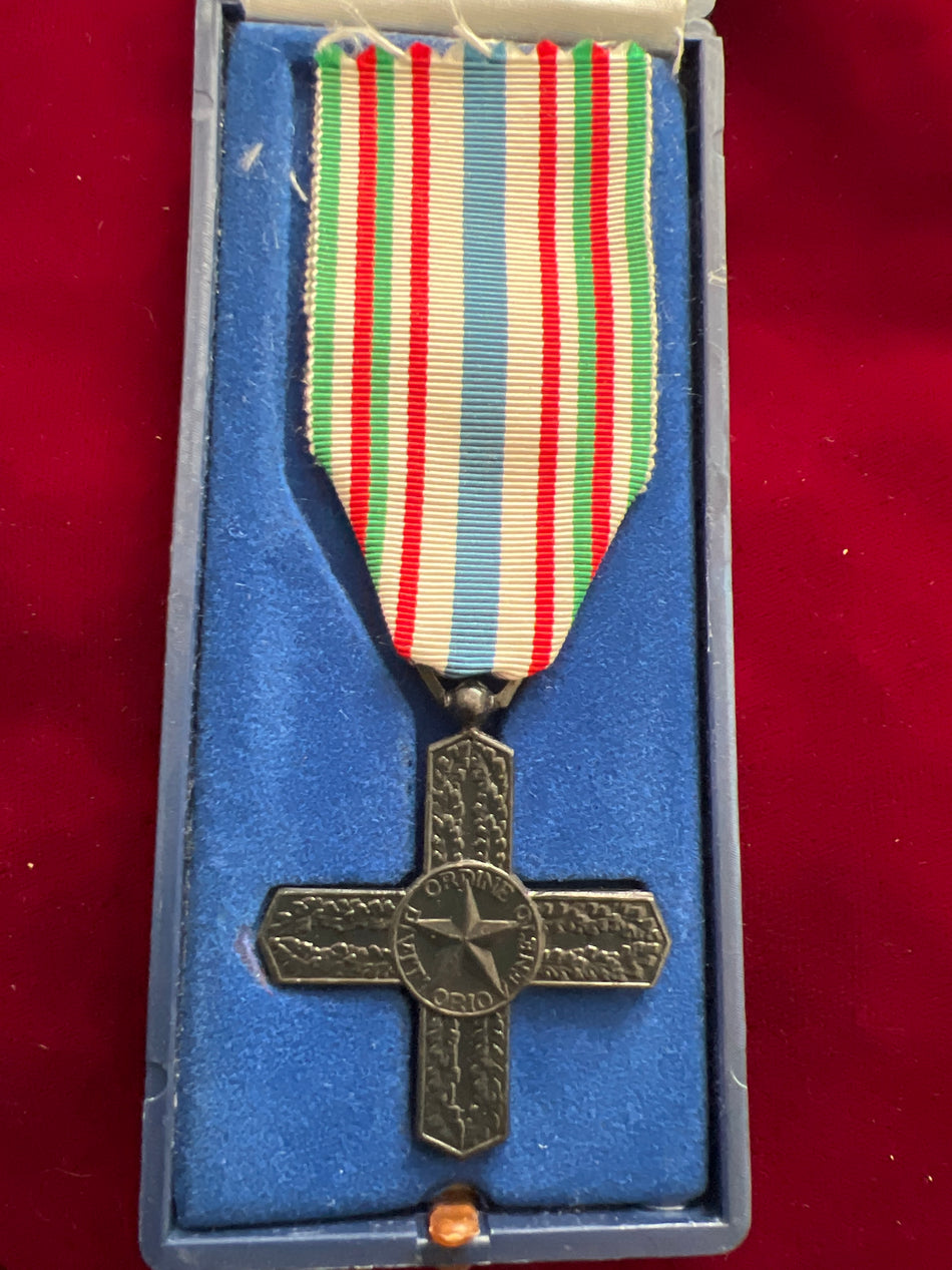 Italy, Vittorio Veneto 1914-18 Anniversary Cross, issued in 1968 to all veterans of the First World War