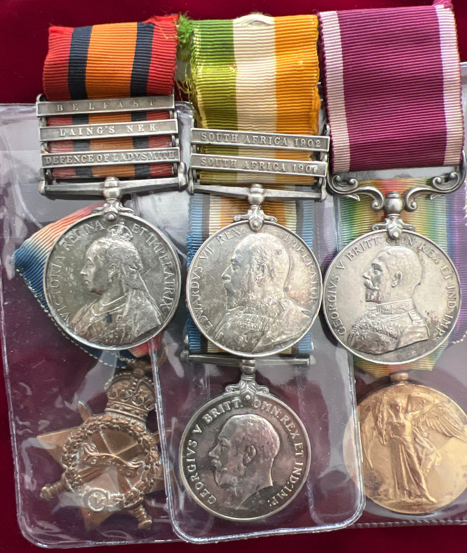 Father & son groups, father: 2nd Corporal Robert Parker Tredinnick, 23 Field Company, Royal Engineers, with full service history, son: William P. Tredinnick, 6th London Regt., KIA 22/10/1916, commemorated on the Ypres Menin Gate Memorial, see history