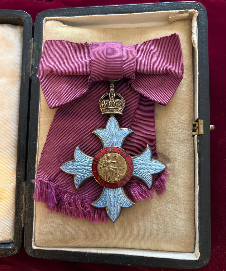 Ladies Commander of the British Empire (CBE) first type, 1917-36, on a faded bow, no damage, a good example of type
