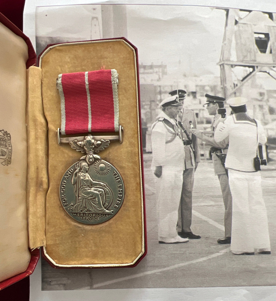 British Empire Medal to Staff Sergeant/ later Warrant Officer Class 2 Anthony Harold Bokenham, Royal Anglican Regiment, he served 1st Battalion Corps of Drums, he was awarded the British Empire Medal, London Gazette 16 June 1990, see citation