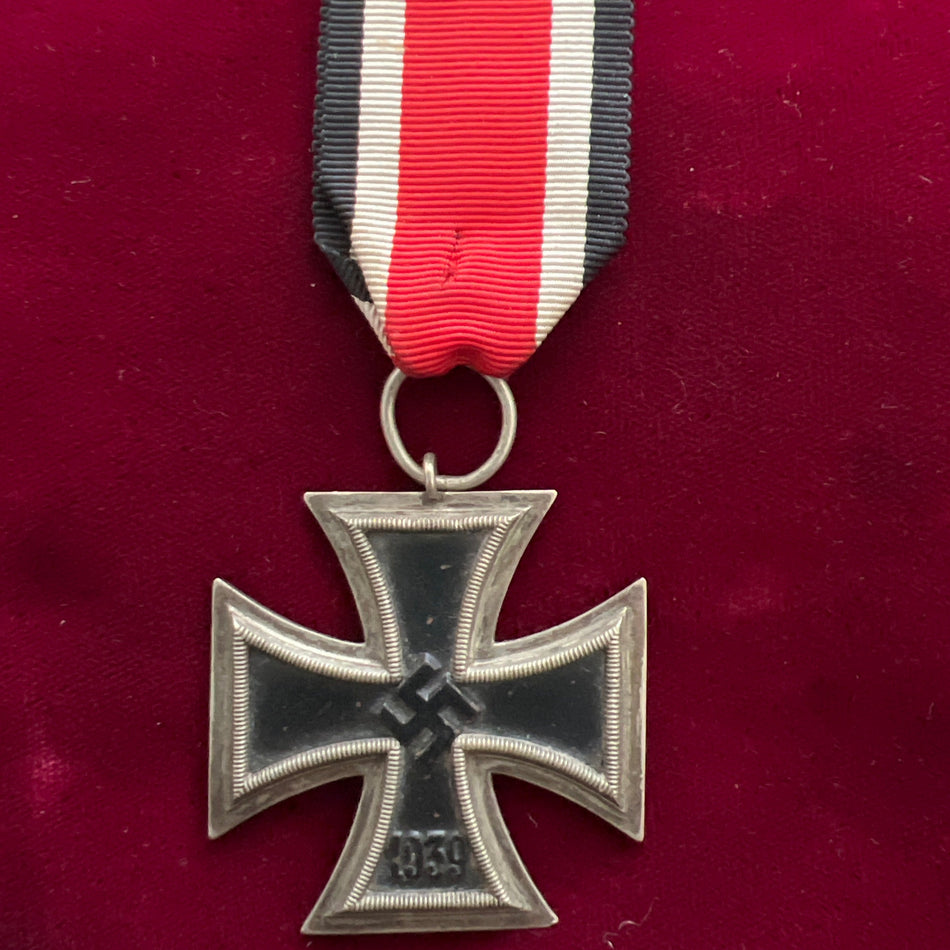 Nazi Germany, Iron Cross 1939045, unmarked, with original ribbon