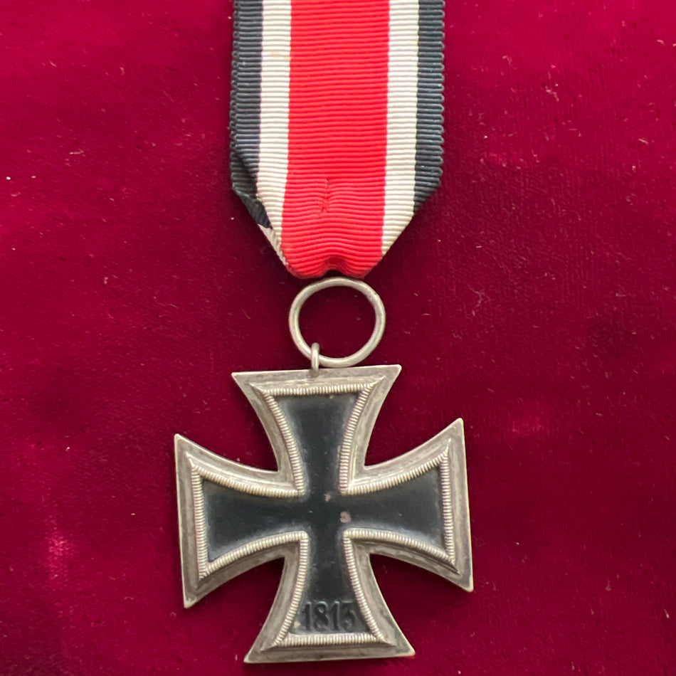 Nazi Germany, Iron Cross 1939045, unmarked, with original ribbon