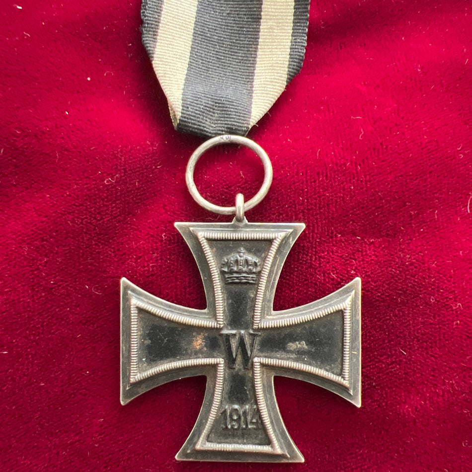 Imperial Germany, Iron Cross 1914-18, maker marked K.O., with piece of original ribbon