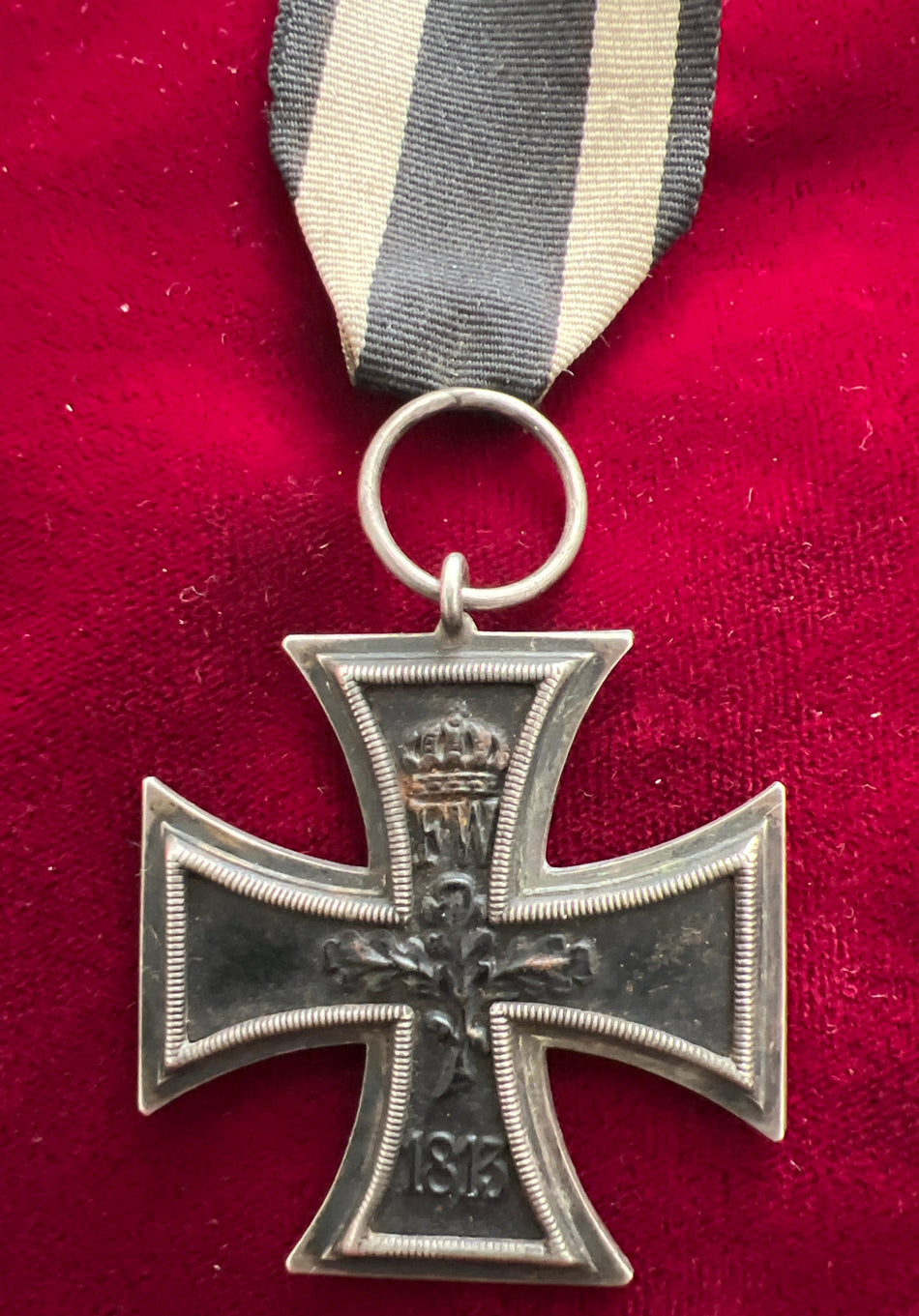 Imperial Germany, Iron Cross 1914-18, maker marked K.O., with piece of original ribbon