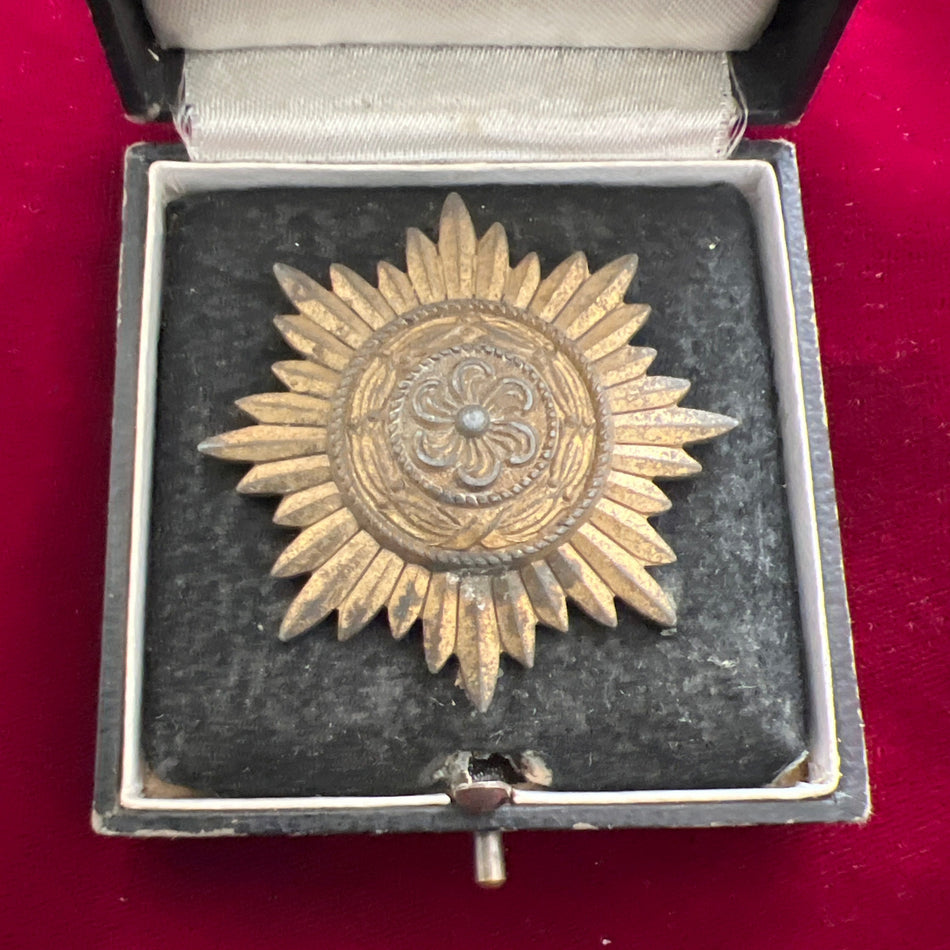Nazi Germany, Eastern Peoples Award, 1st class, civil (no swords), this scarce, some wear to medal, case scruffy