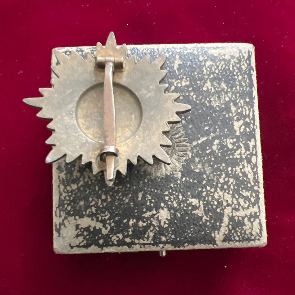 Nazi Germany, Eastern Peoples Award, 1st class, civil (no swords), this scarce, some wear to medal, case scruffy