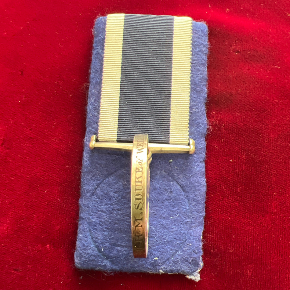Victorian Navy Long Service & Good Conduct Medal to Colour Sergeant Kibbler Private, Royal Marines, HMS Duke of Wellington, early engraved type