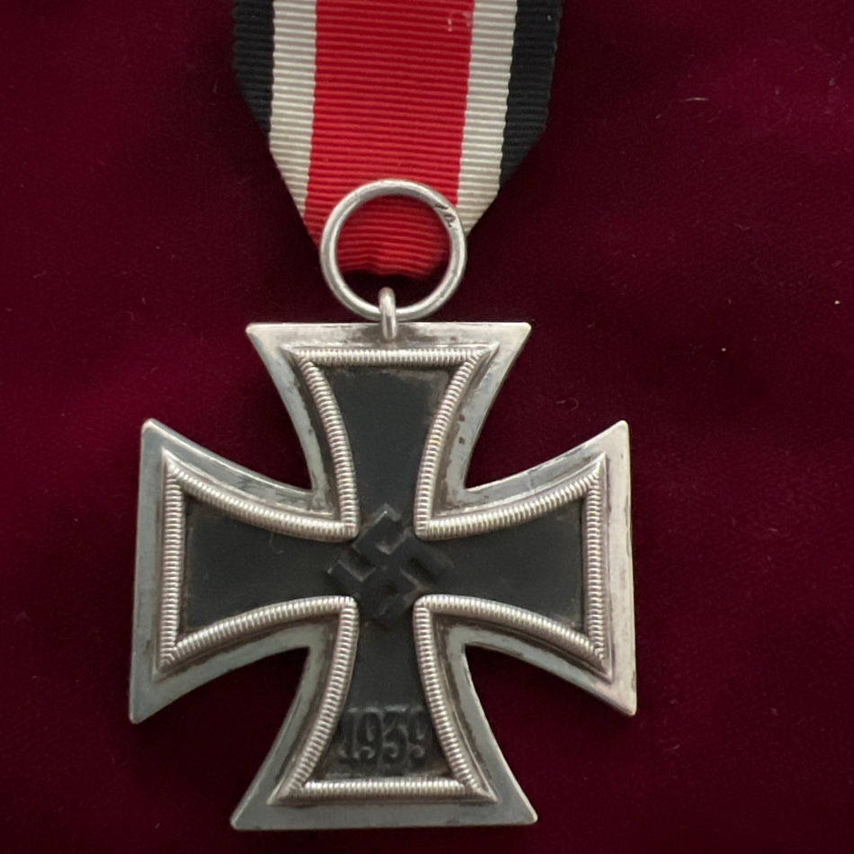 Nazi Germany, Iron Cross 1939-45, marked number 24, a good example of type with original long length of ribbon