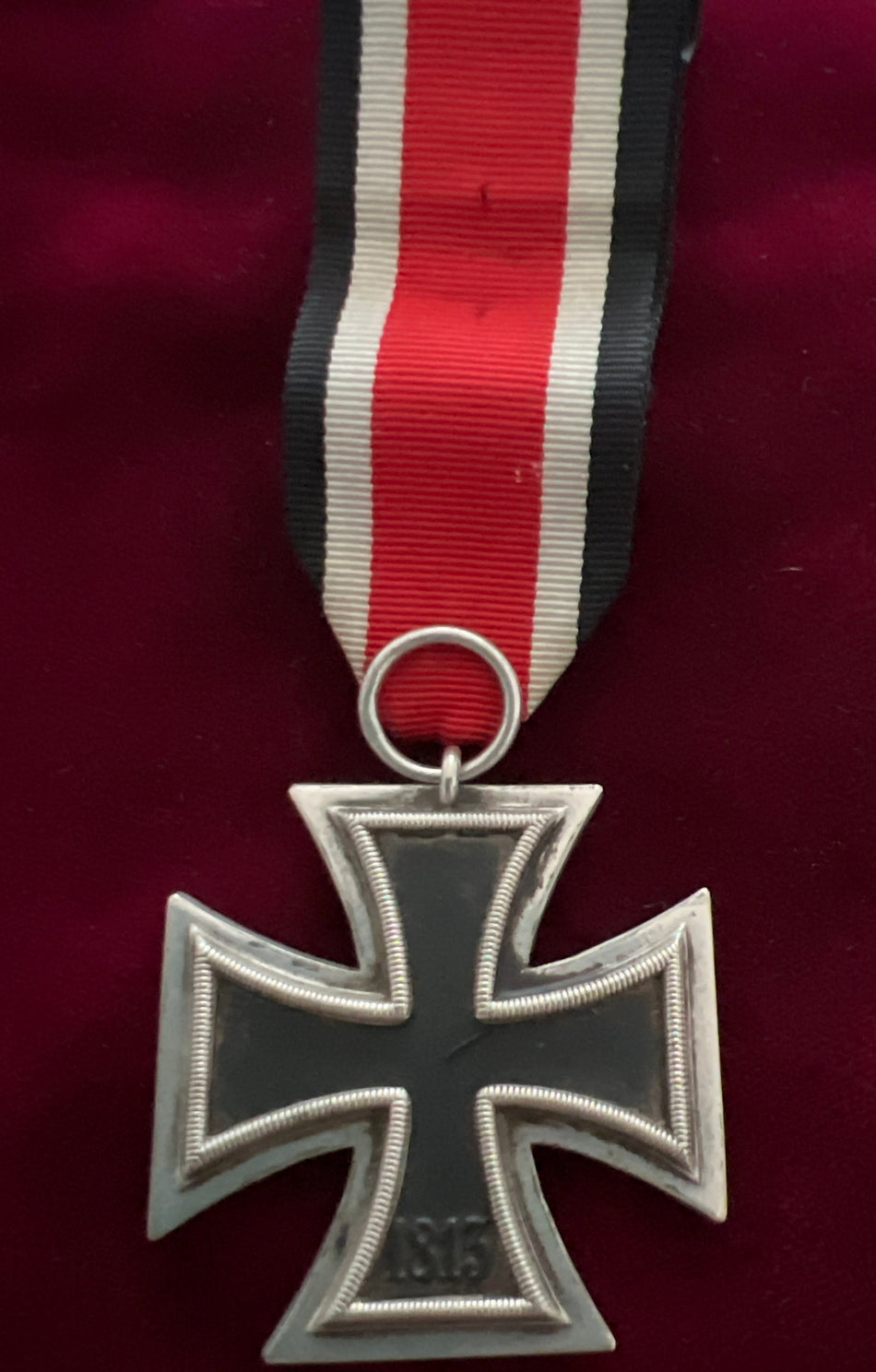 Nazi Germany, Iron Cross 1939-45, marked number 24, a good example of type with original long length of ribbon