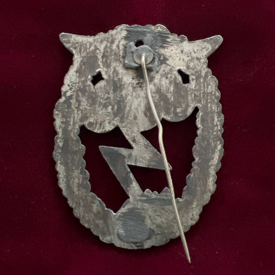 Nazi Germany, Luftwaffe Ground Assault Badge, all one piece type, marked L/12, no pins, good finish to front but back has pin replaced