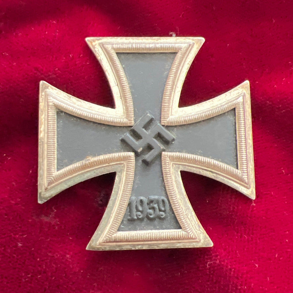 Nazi Germany, Iron Cross, 1st class, maker marked number 20 on pin, nice tone to medal