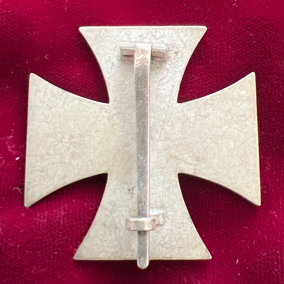 Nazi Germany, Iron Cross, 1st class, maker marked number 20 on pin, nice tone to medal
