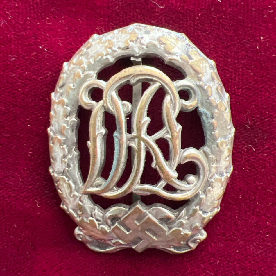 Nazi Germany, D.R.L. Badge, silver grade, a good example of type