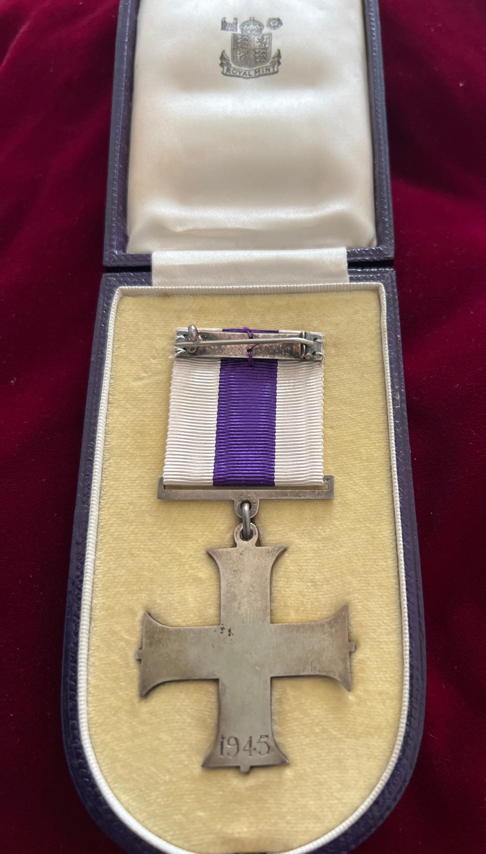 Military Cross, 1939-45, dated 1945, in original case, a good example of type