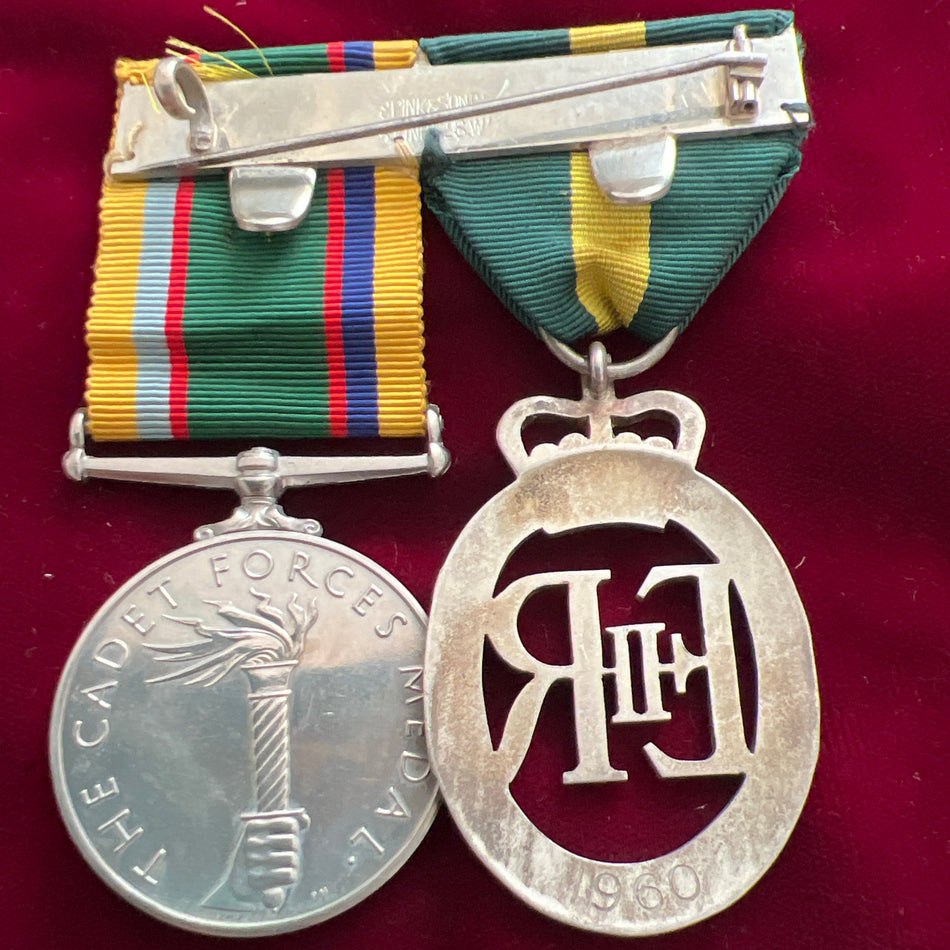 Territorial Decoration/ Cadet Forces Long Service Medal pair to Major A. S. Jenkins, C.C.F.