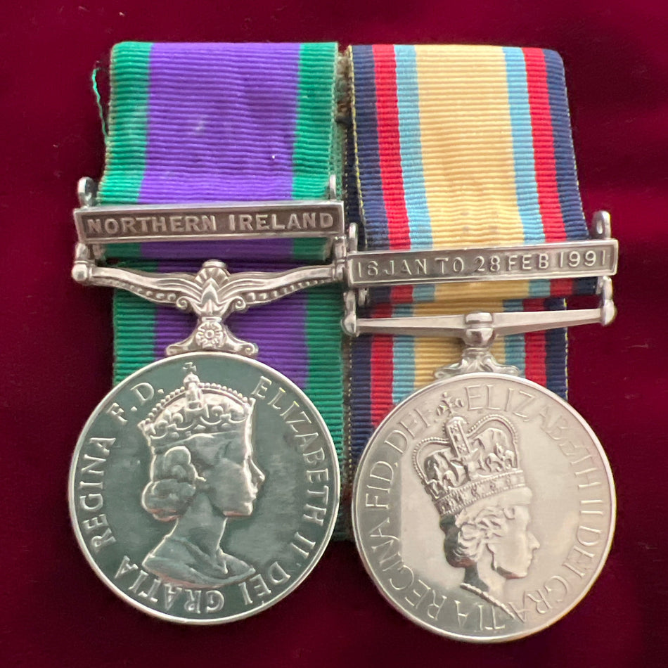 Northern Ireland/ First Gulf War pair to 24744000 Guardsman S. J. Gray, Scots Guards