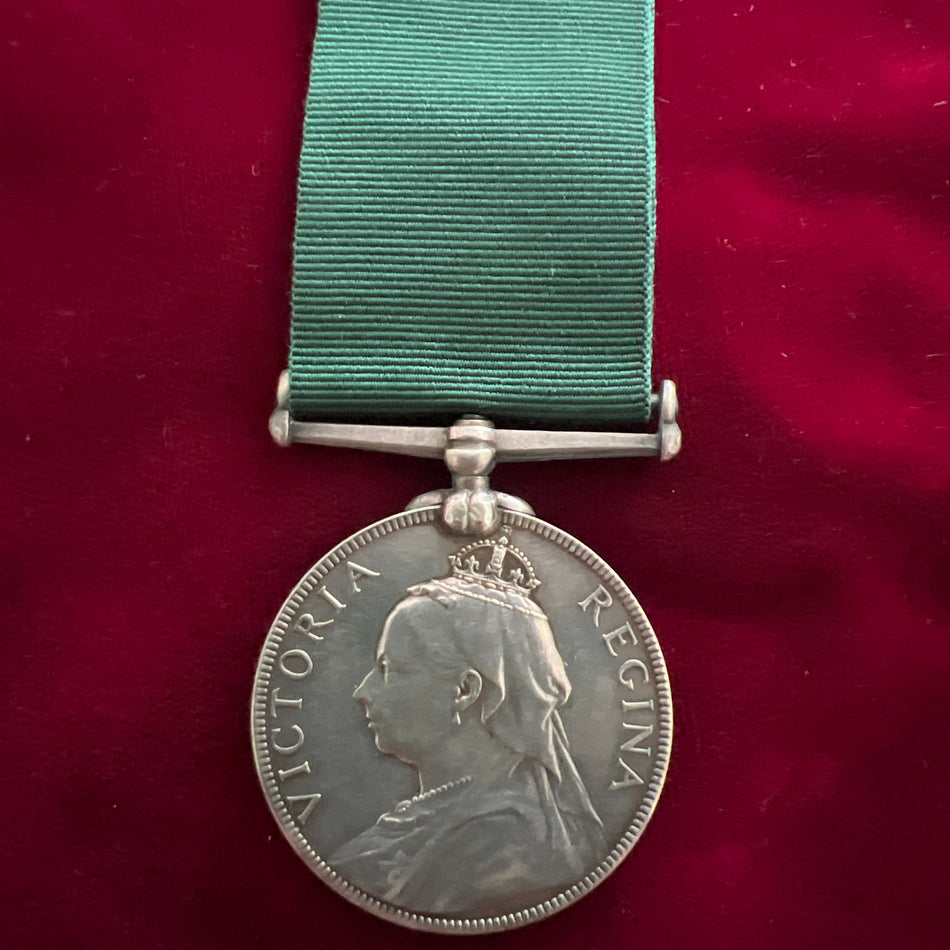 Volunteer Force Long Service Medal to 1621 Private C. Chadwick, 14th Middlesex Rifles 1908-1927 Inns of Court