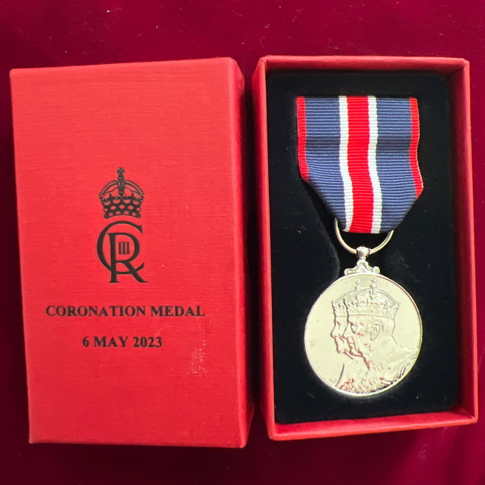 Coronation Medal, Charles III, 2023, in original case of issue