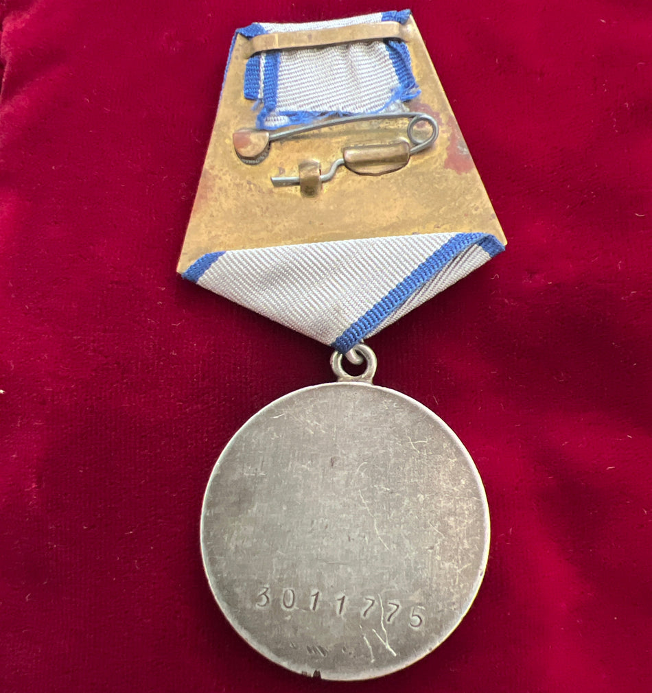 USSR, WWII Medal of Valour to Slobodyan Pyotr Voytsekhovich, Mortarman, 1157th Rifle Regiment, 351st Rifle Division, November 1944, he delivered mortar ammunition in a timely manner during the battle for the village of Yablonov (Ukraine), see history