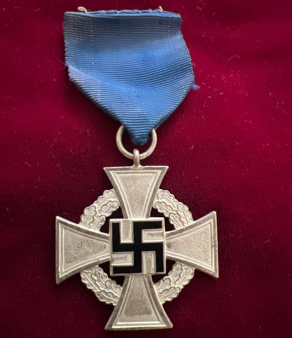 Nazi Germany, 25 Years Faithful Service Cross, with original ribbon and pin